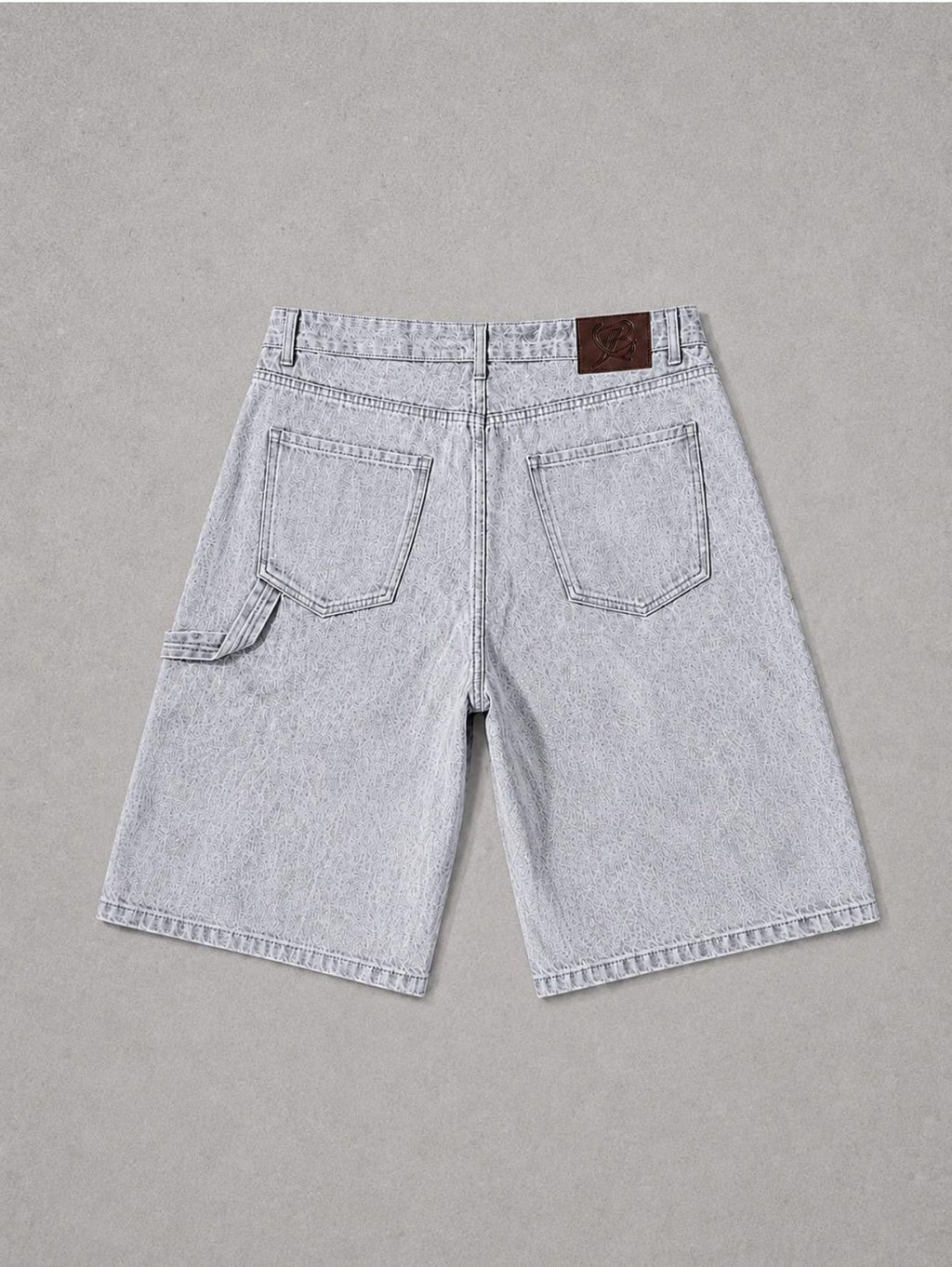 Denim jorts spalmato white Present day