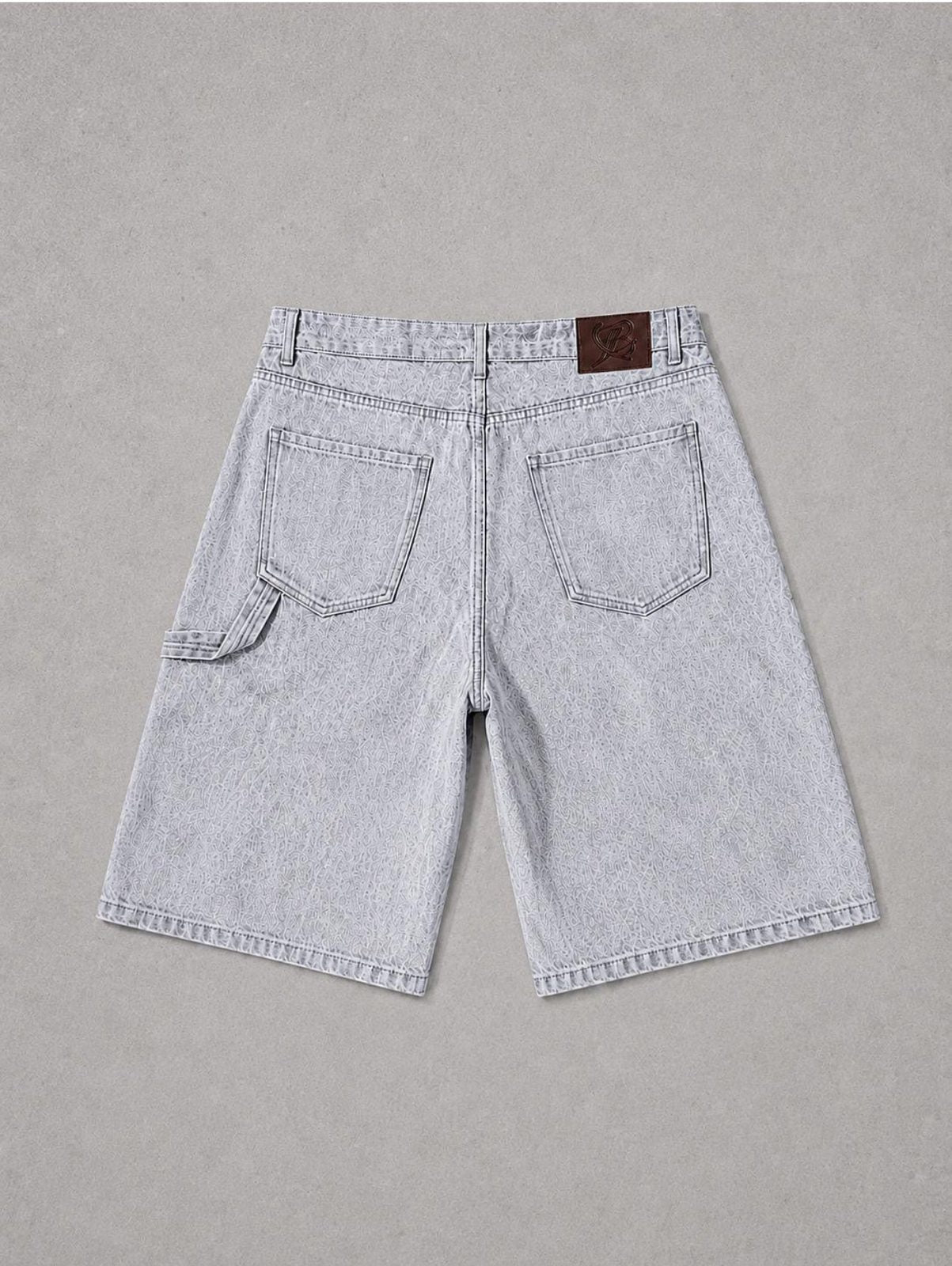Denim jorts spalmato white Present day