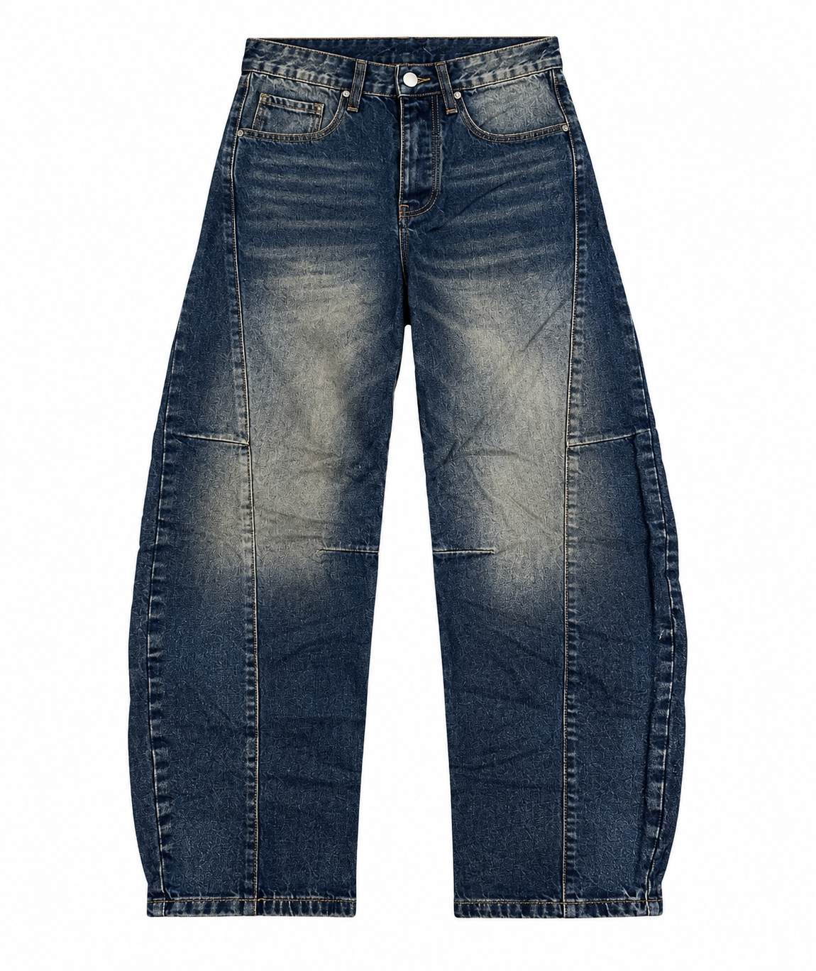 Denim baloon dark blue dirty