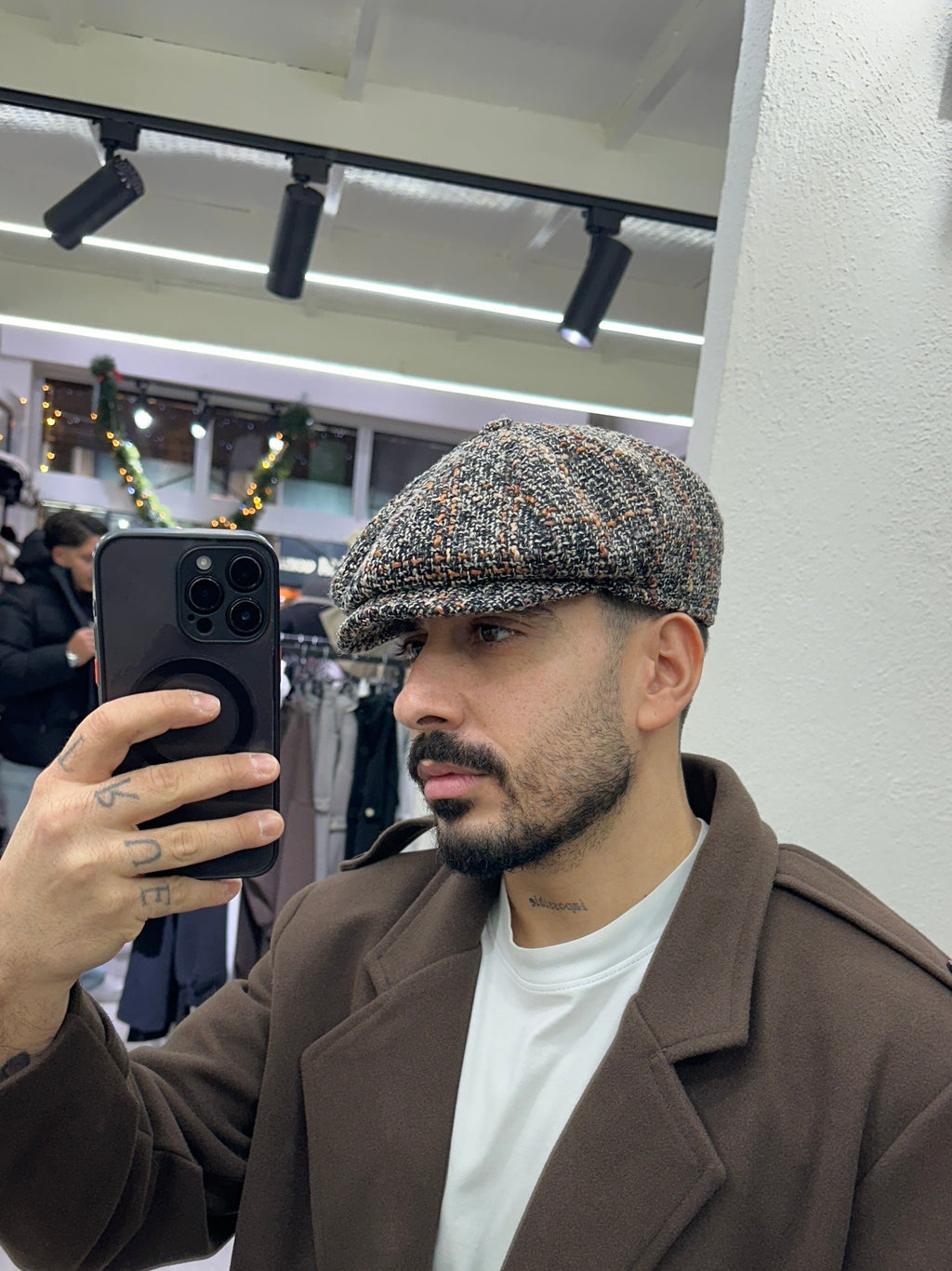 Coppola irlandese bouclè brown/caramel