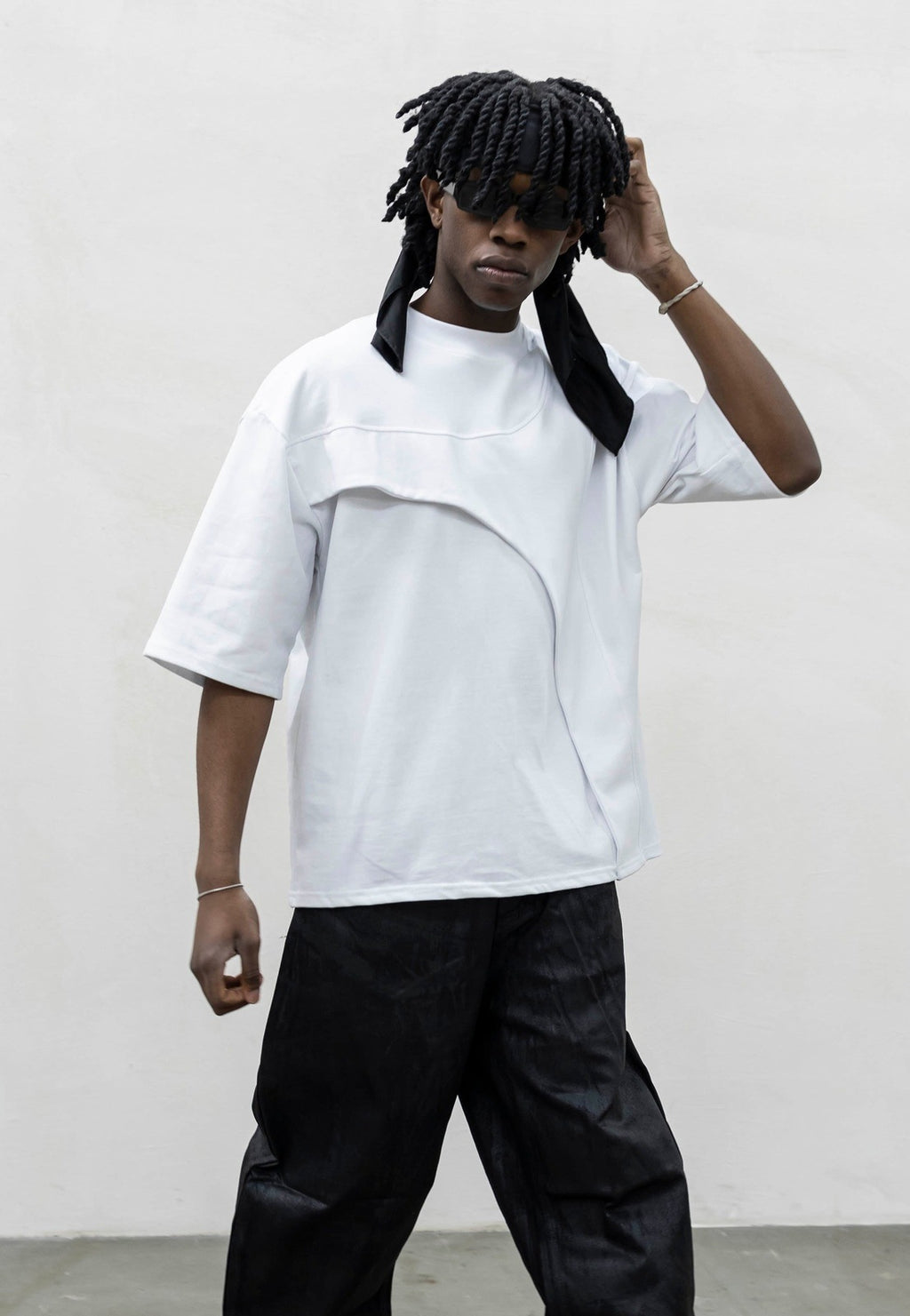 T shirt Dubbed white present day