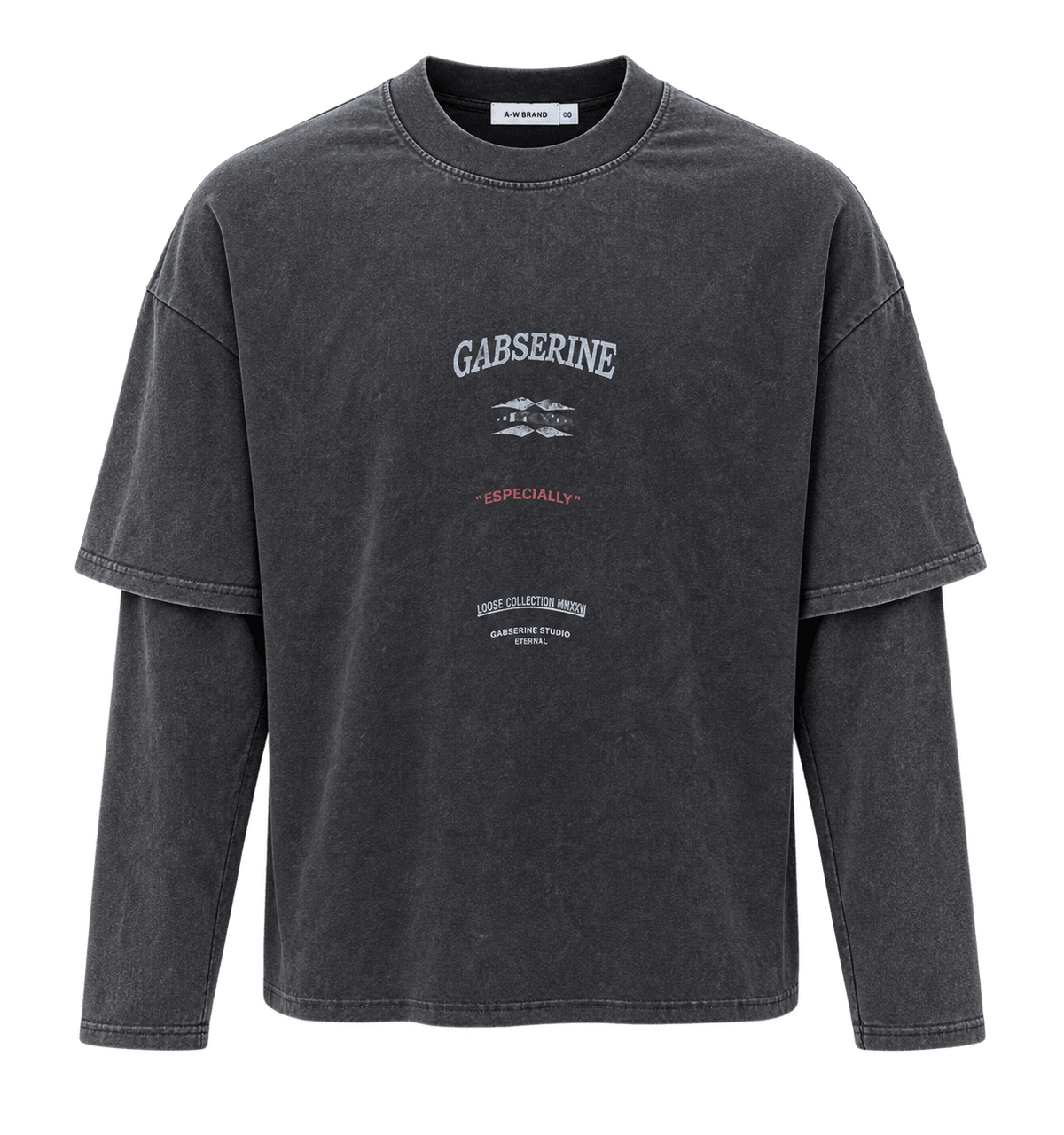 Long sleeve gasberine wash black