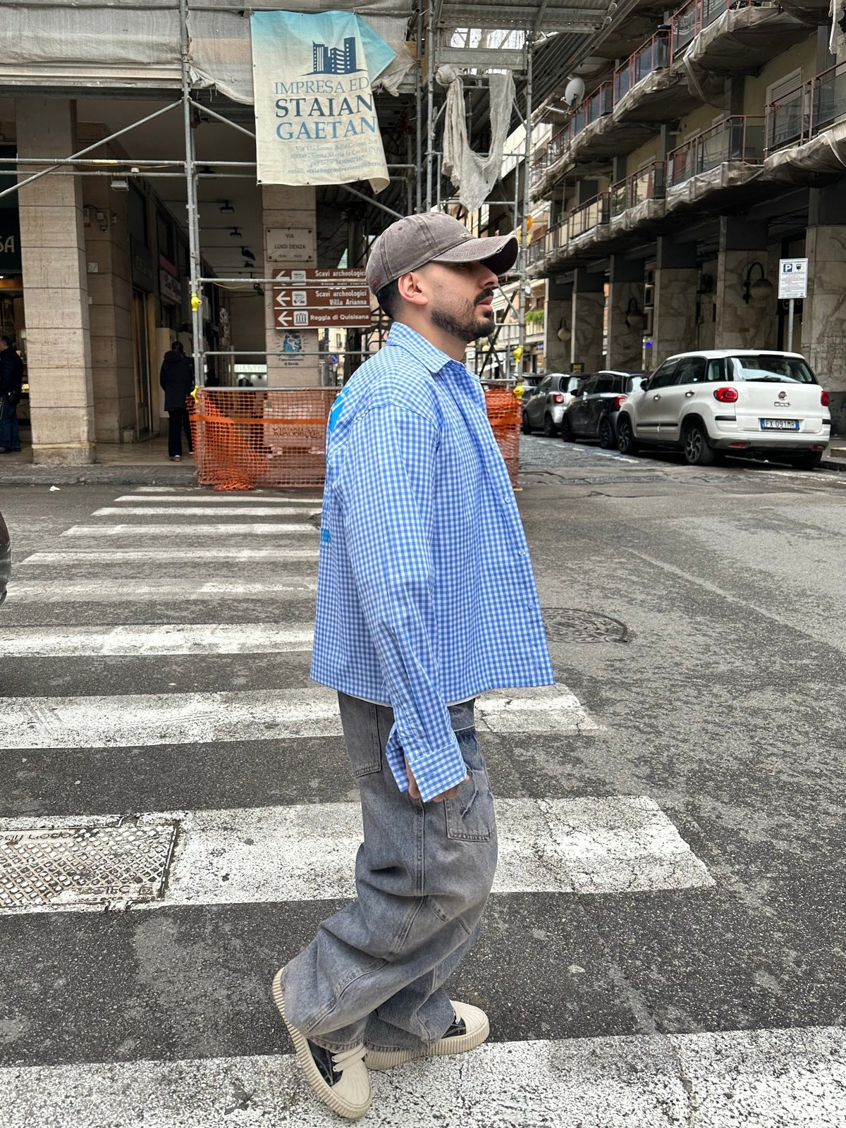 Denim baloon double sand