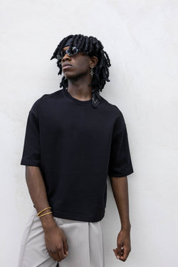 T-shirt crop perfect black present day