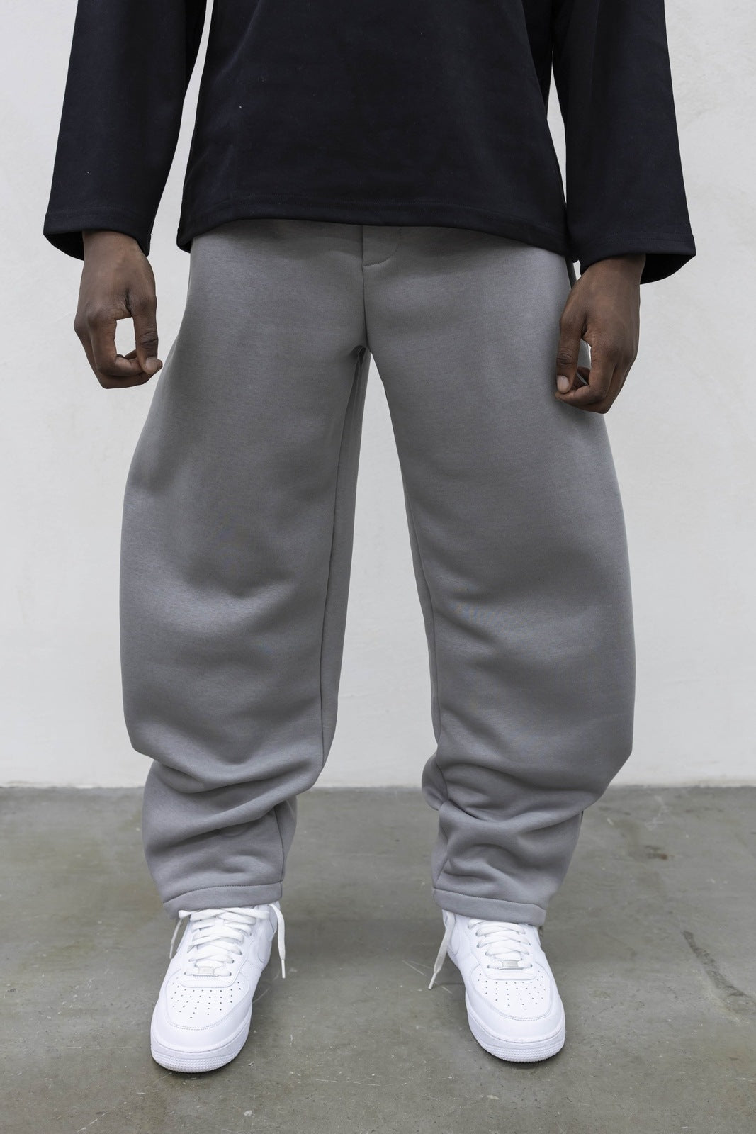 Pantatuta baloon zip grigio ferro present day