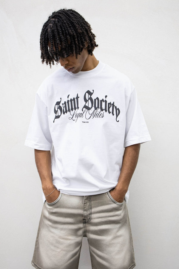 T-shirt saint society tokyo white