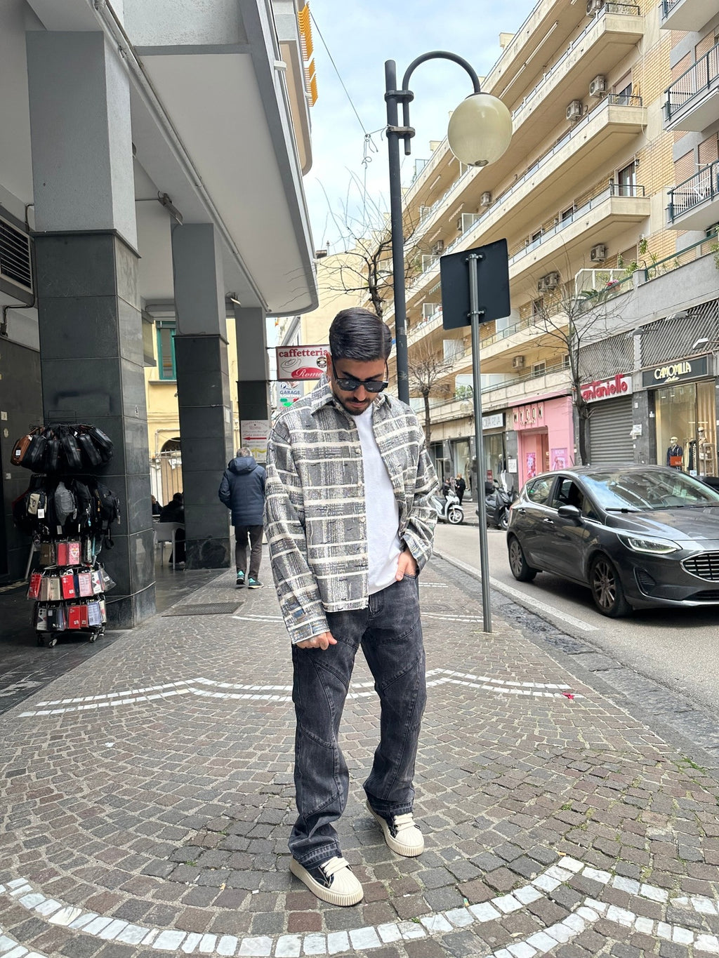 Denim flare insert black