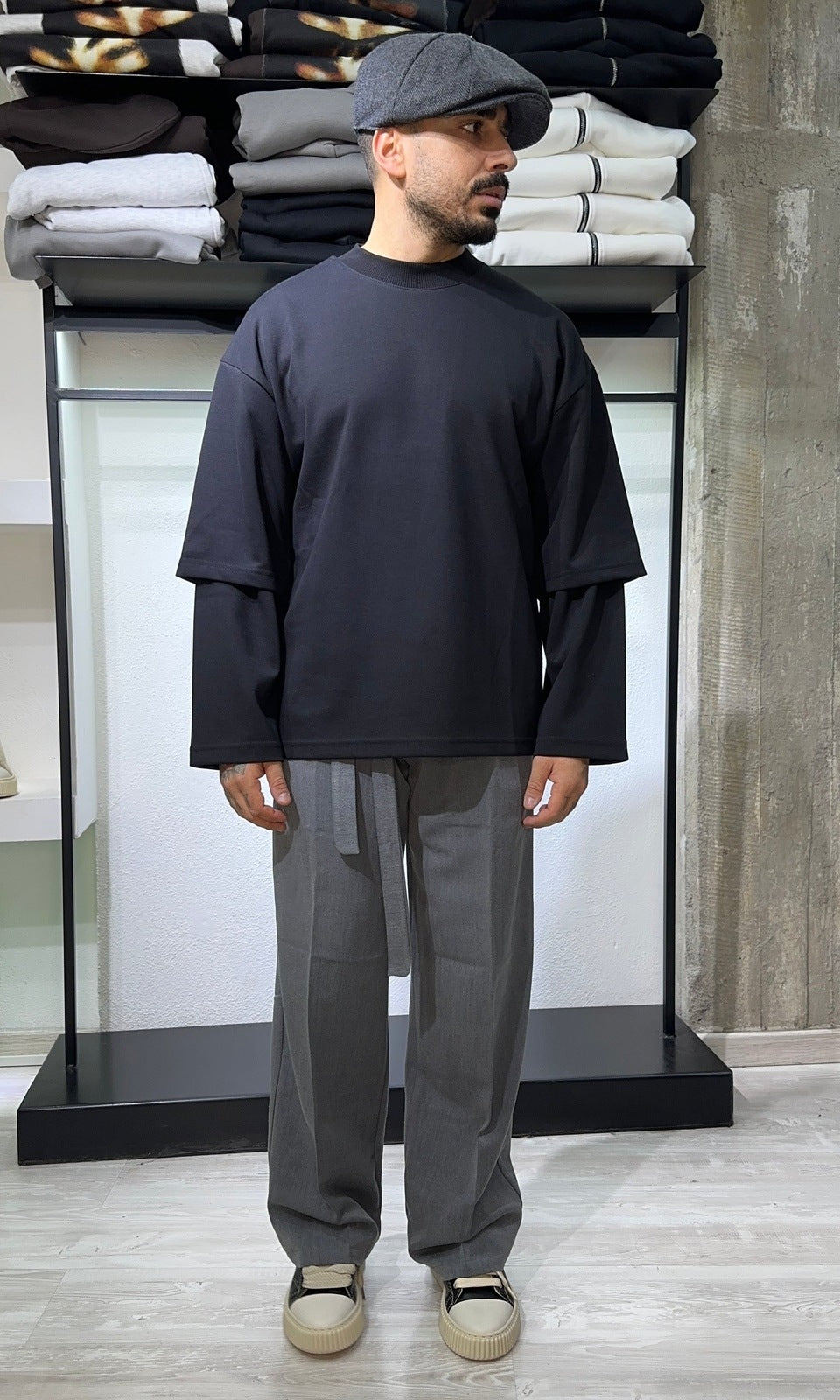 Pantaloni palazzo Osaka Grey