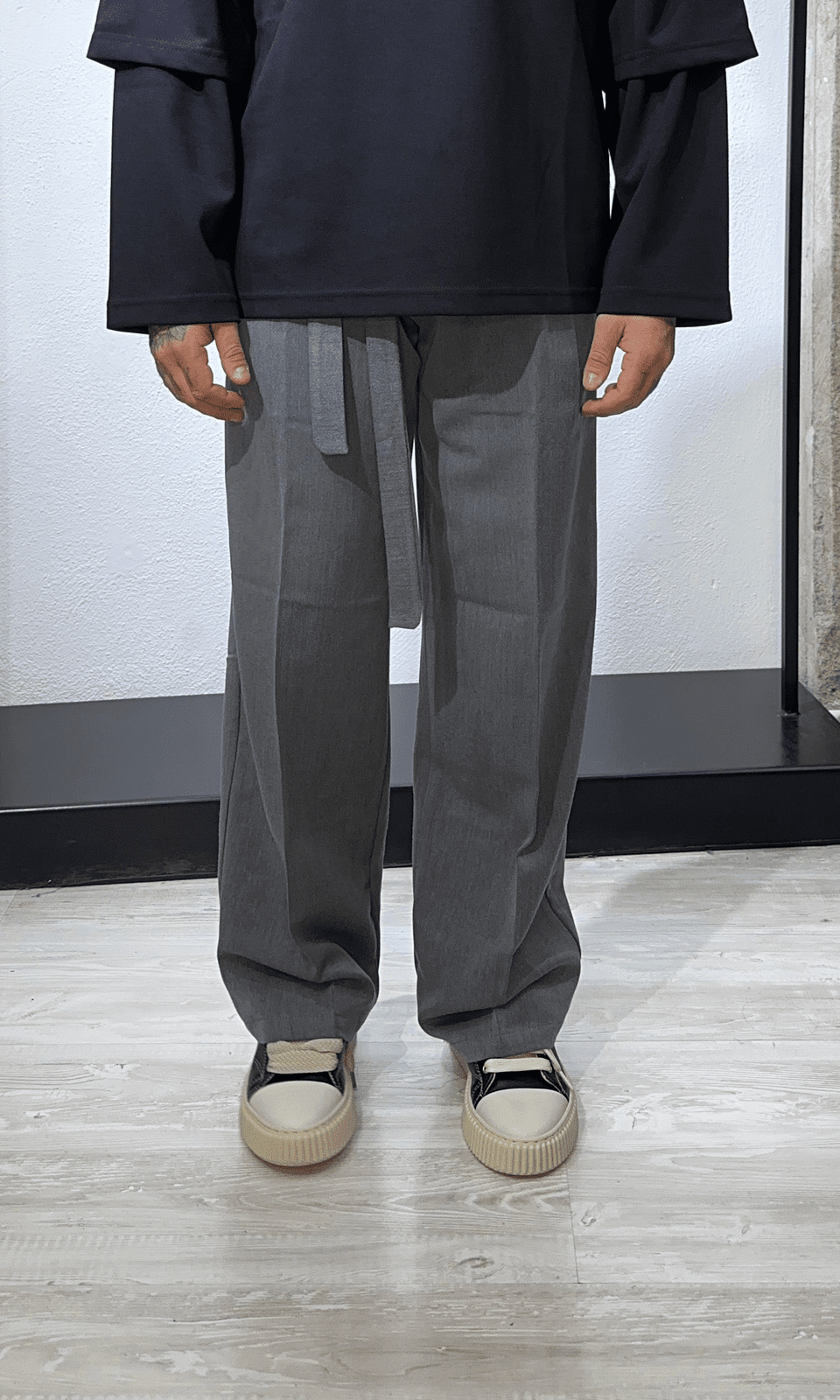 Pantaloni palazzo Osaka Grey