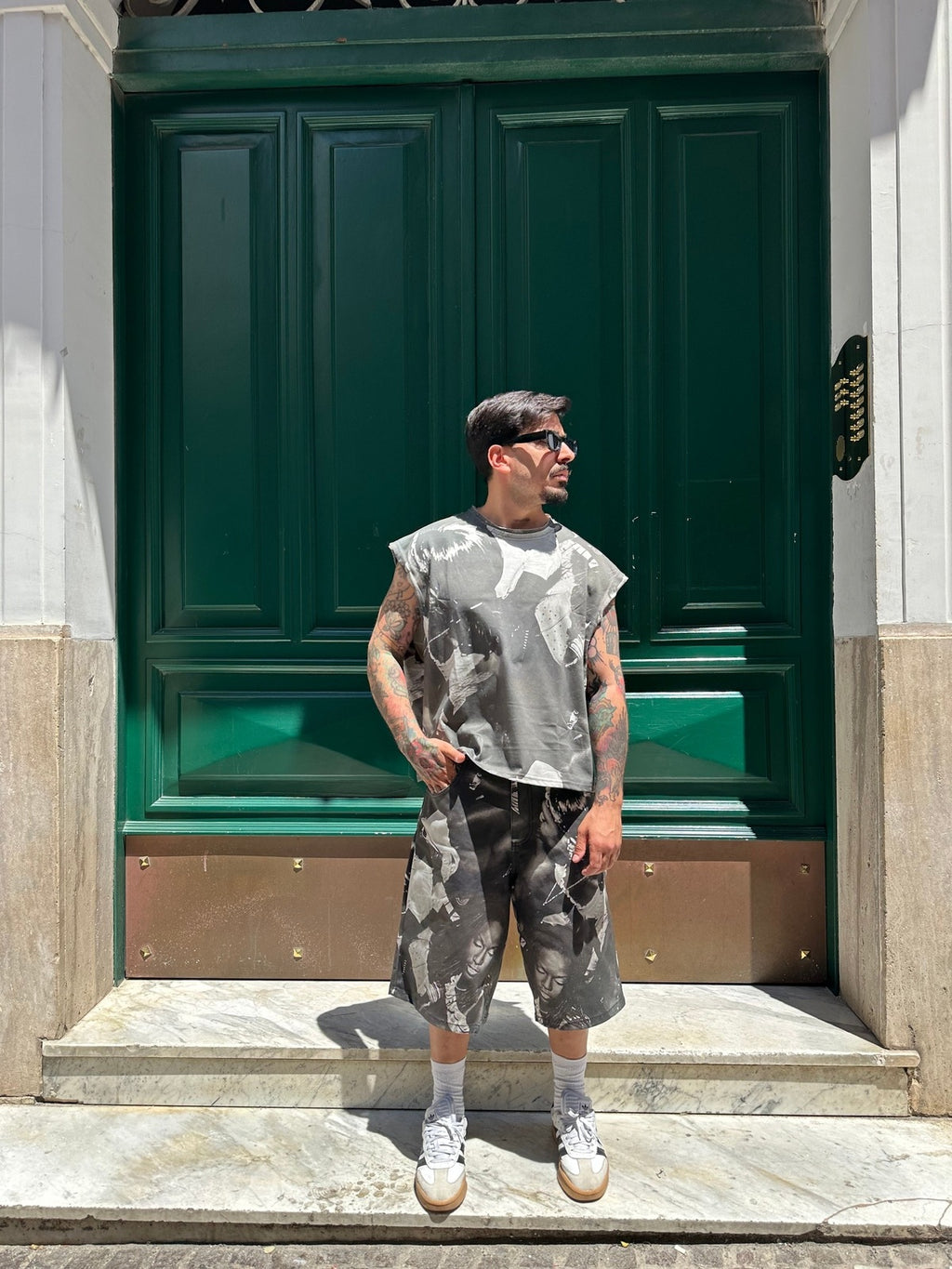 Canotta print black Present