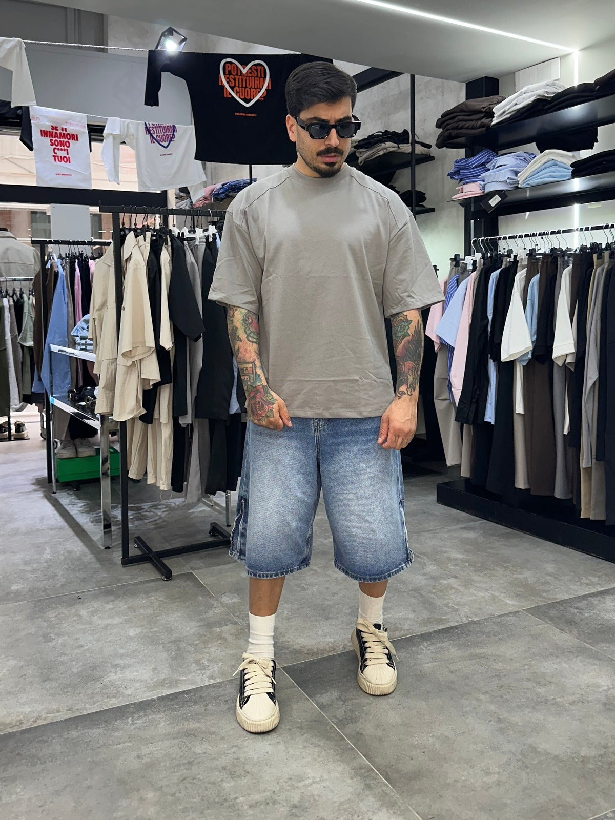 T-shirt blessed grey