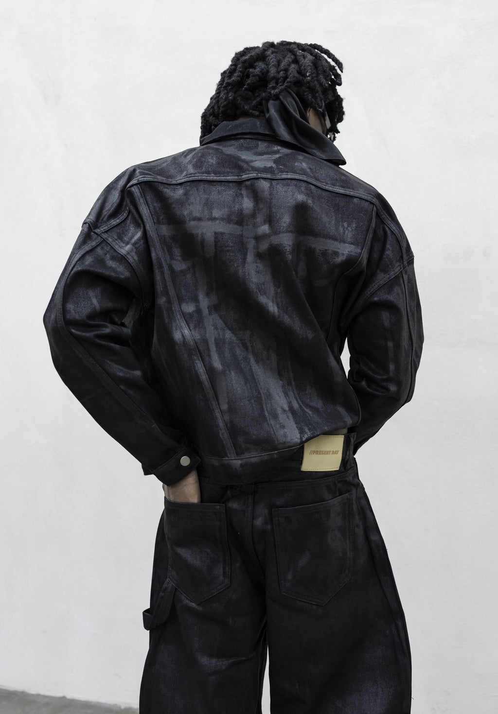 Coordinato denim spalmato present day