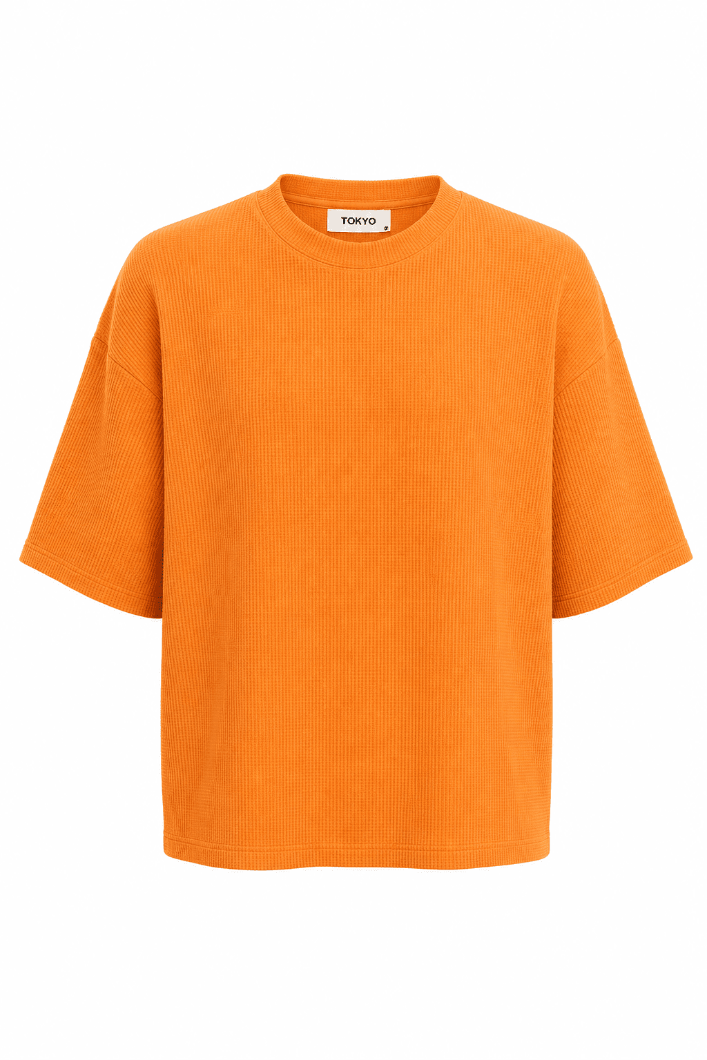 Tee over waffle orange Tokyo couture