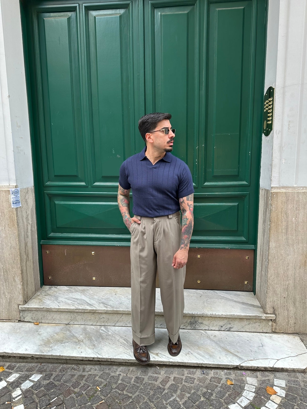 Pantalone mateo tortora all or nothing