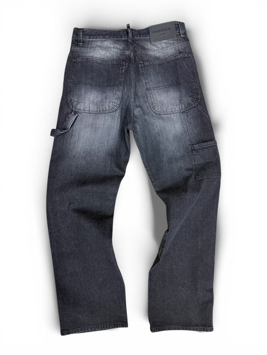 Denim baggy carpenter black tiger