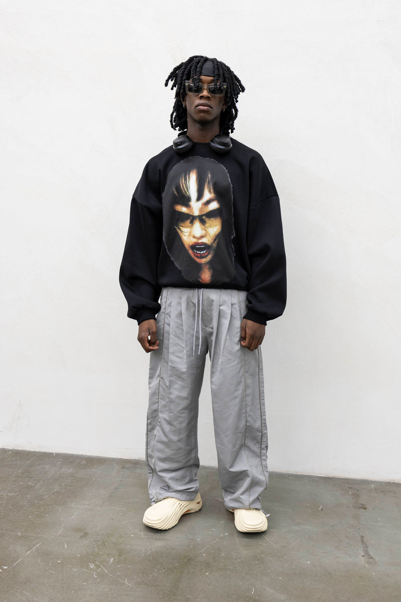 Hoodie face black present day
