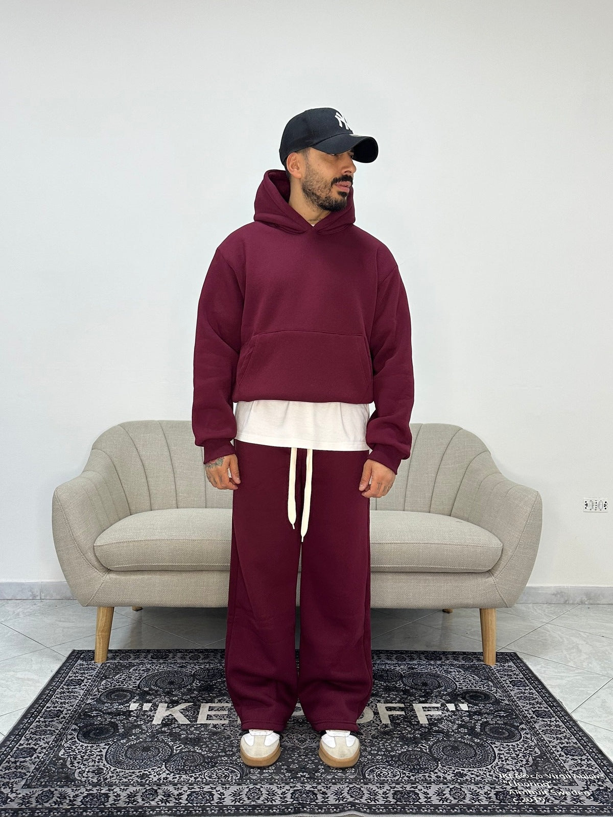 Tracksuit boxy bordeaux