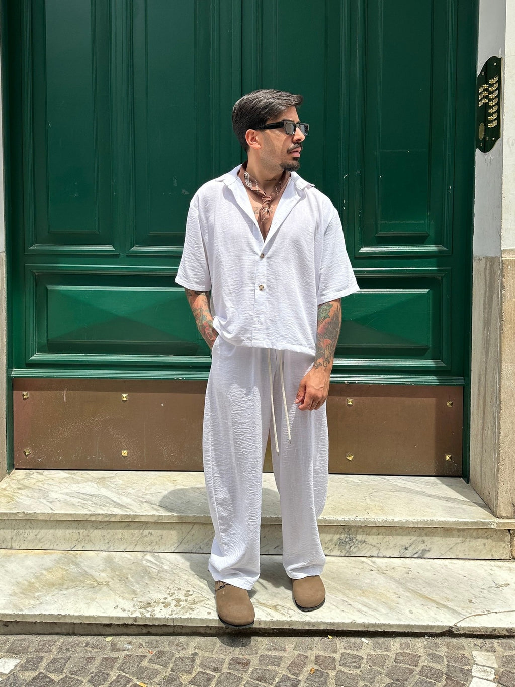 Coordinato lino white Tokyo