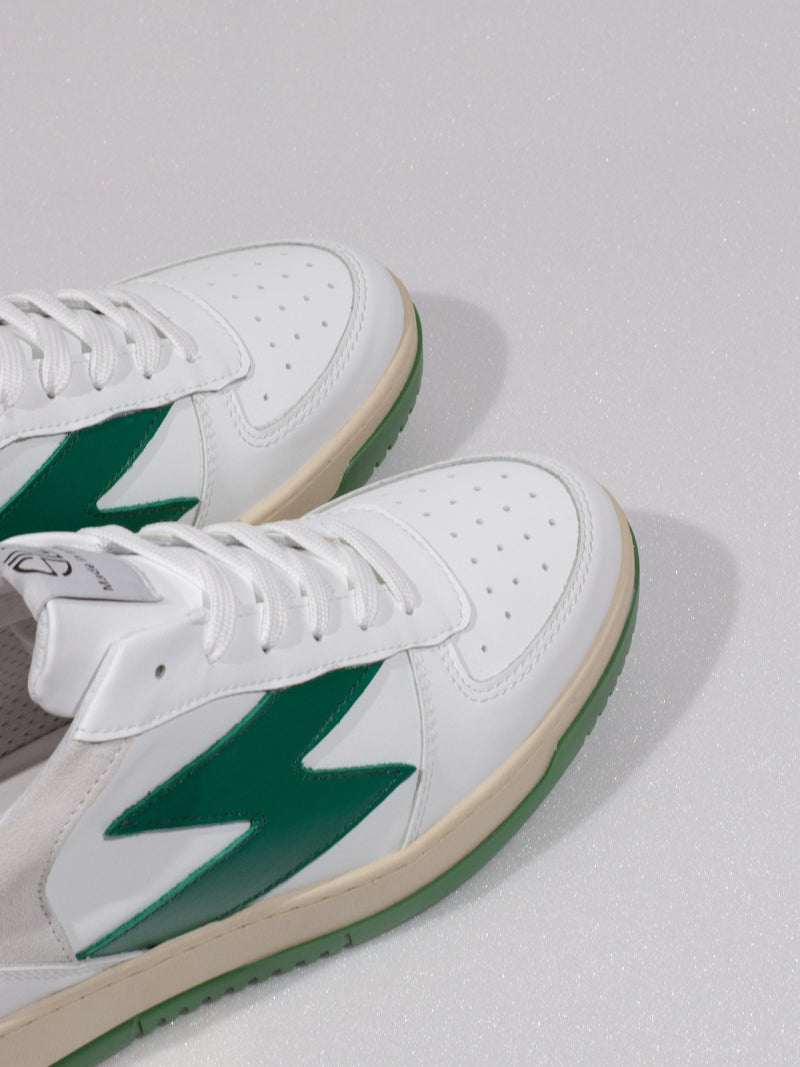 Kyoto basket low MAN white/green