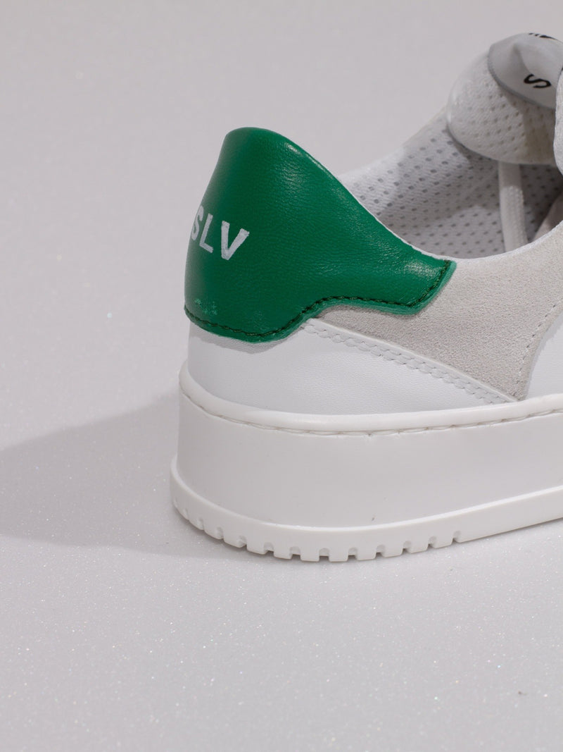 Kyoto basket low WMN white/green