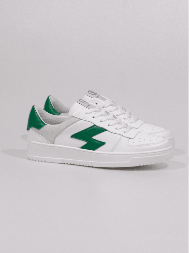 Kyoto basket low WMN white/green