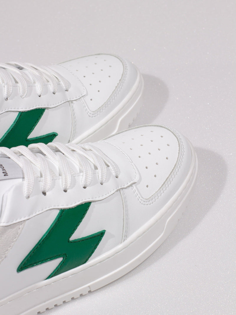 Kyoto basket low WMN white/green