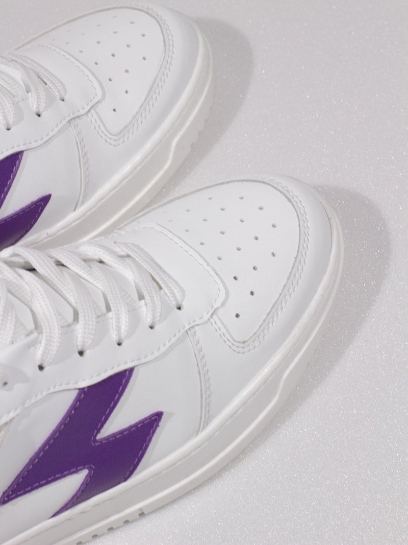 Kyoto basket low WMN white/purple